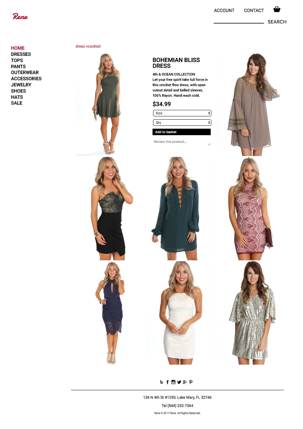 Comps for cocktail dresses