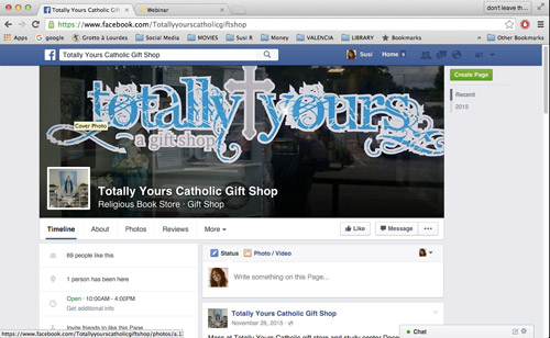 Totally yours current Facebook page